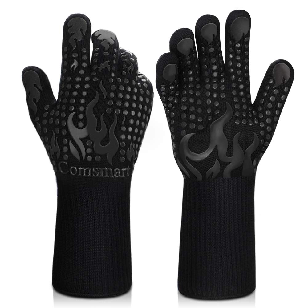 Comsmart guantes vista frontal que muestran largo y cobertura protectora