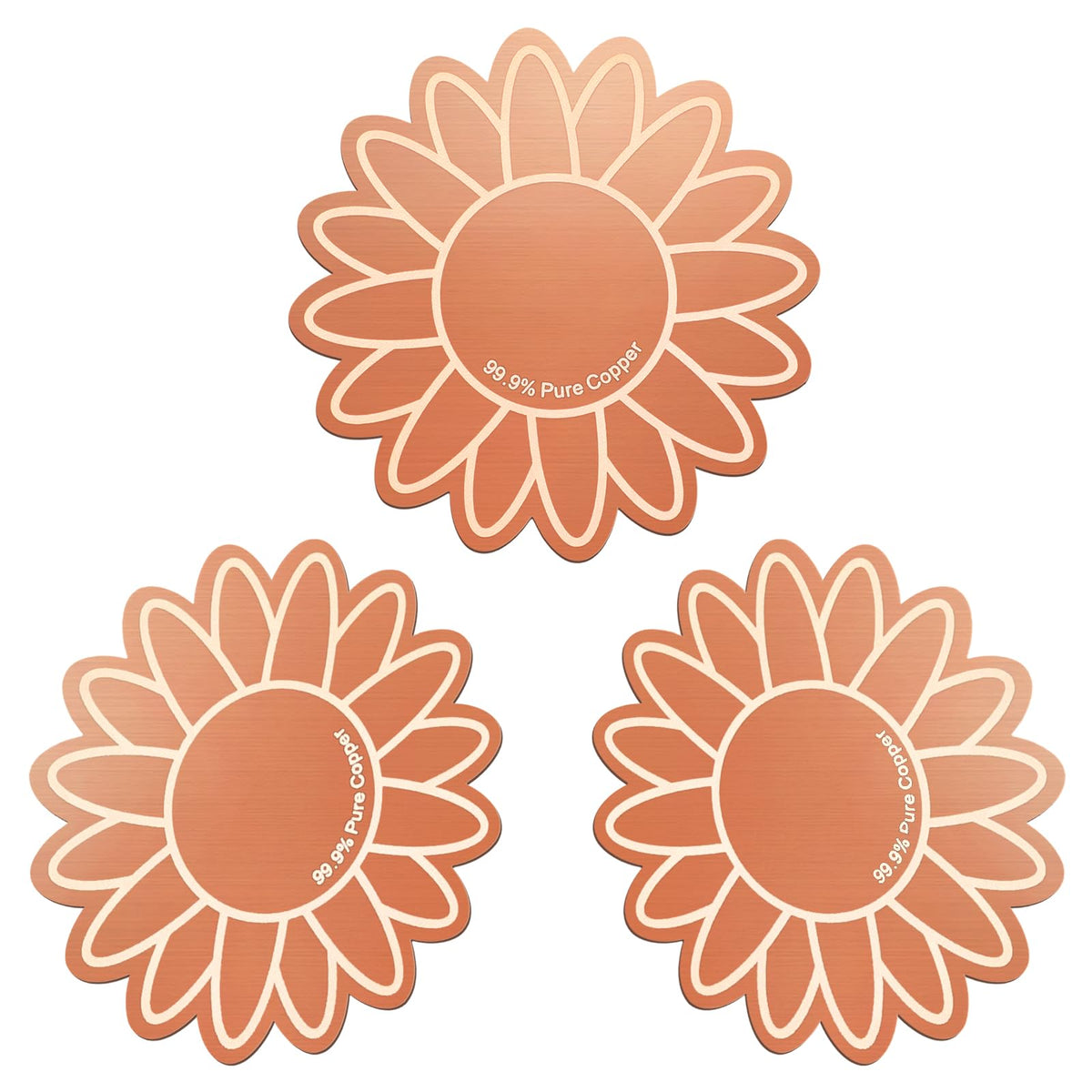 Conderyang disco girasol frontal mostrando diseño decorativo y atractivo