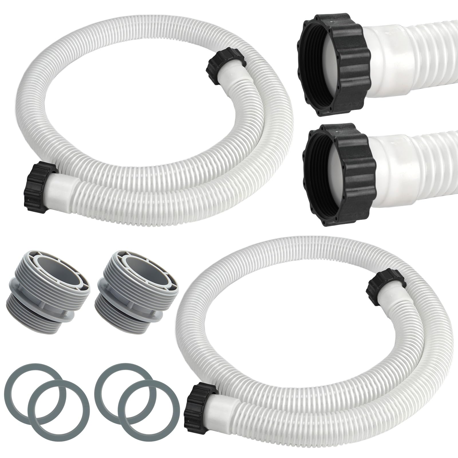 Conderyang pack frontal con dos mangueras blancas transparentes mostrando longitud