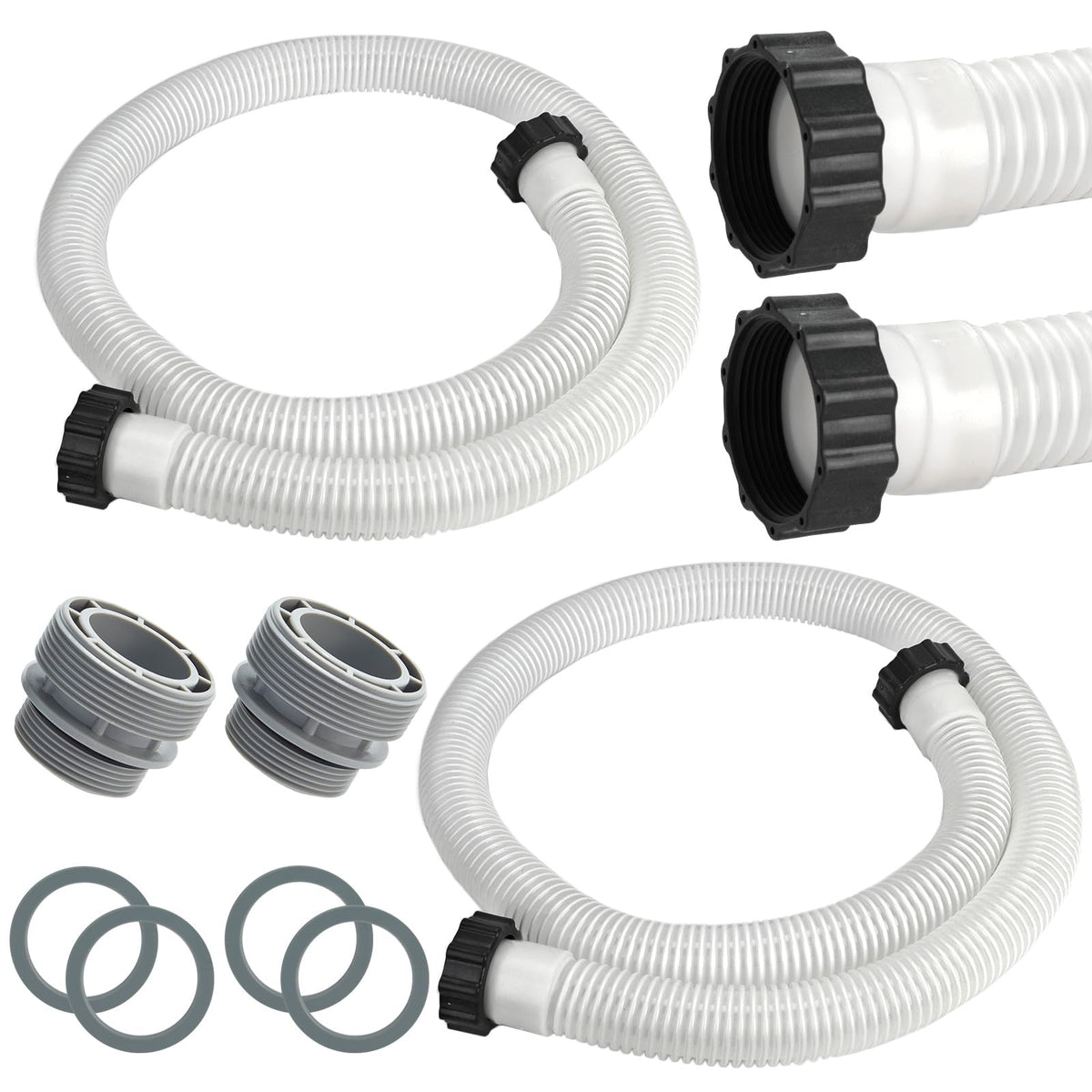 Conderyang pack frontal con dos mangueras blancas transparentes mostrando longitud