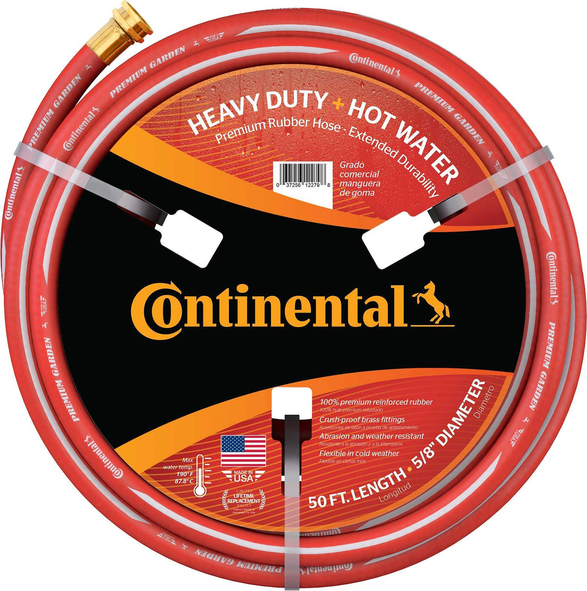 Continental manguera frontal embalaje visible, durabilidad garantizada