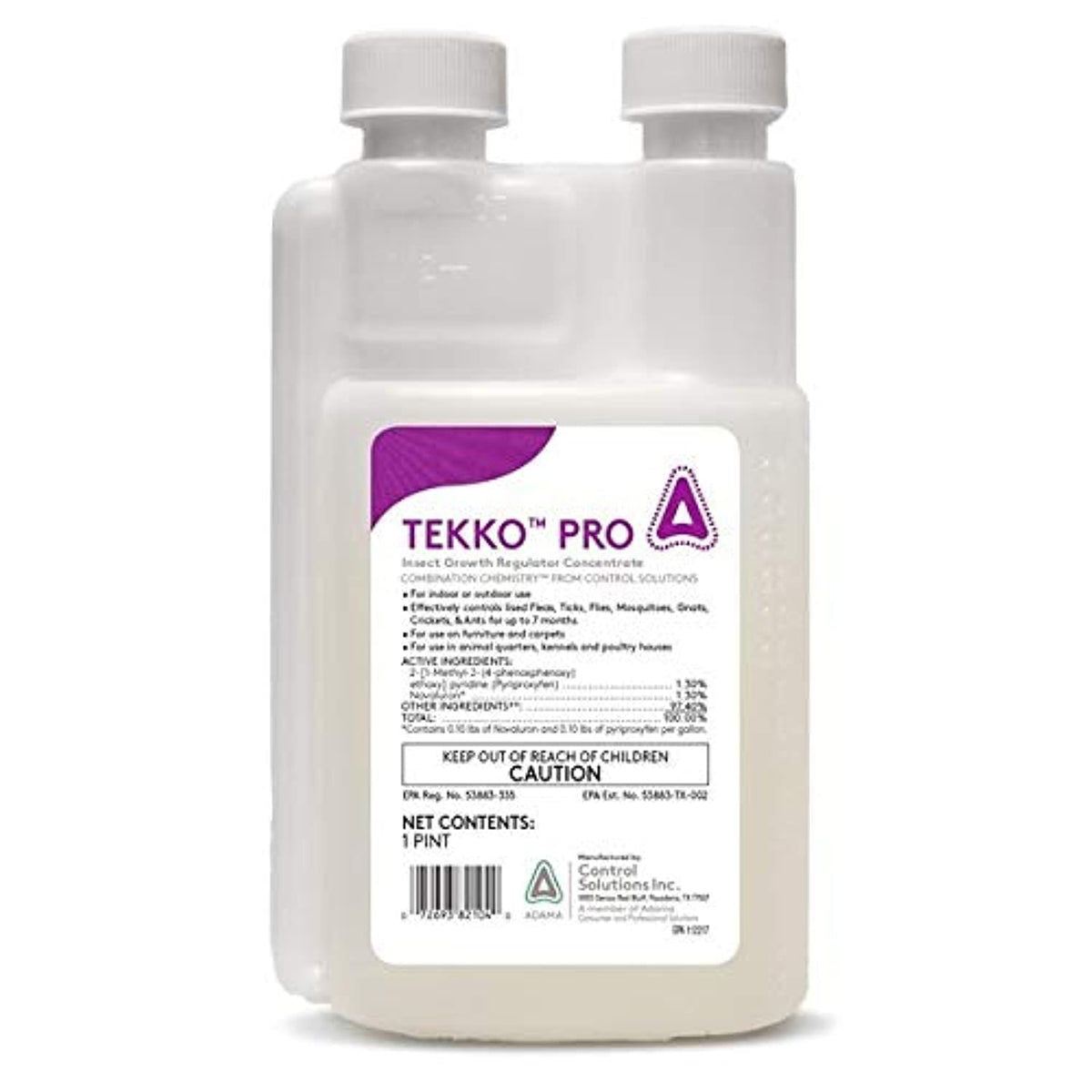 Control Solutions Tekko Pro envase frontal mostrando etiqueta y uso seguro