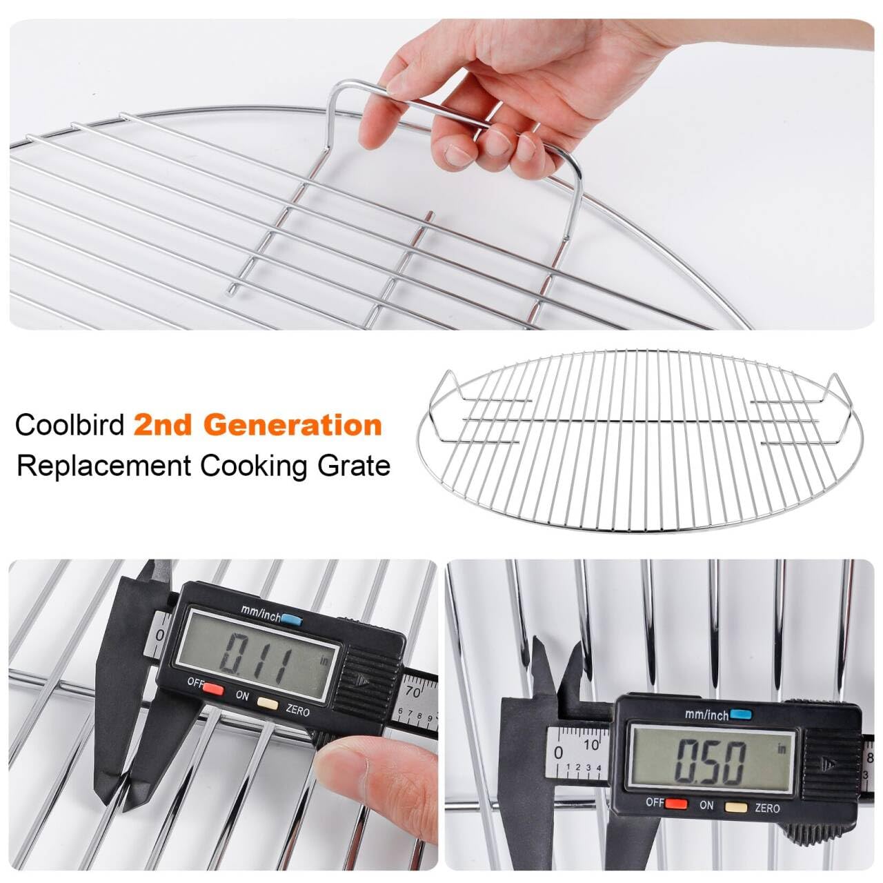 Coolbird instalada en parrilla Weber 22" para uso inmediato