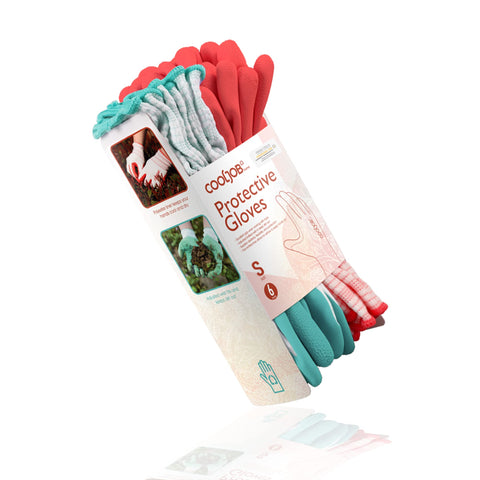 COOLJOB guantes en uso plantando, agarre seguro y control