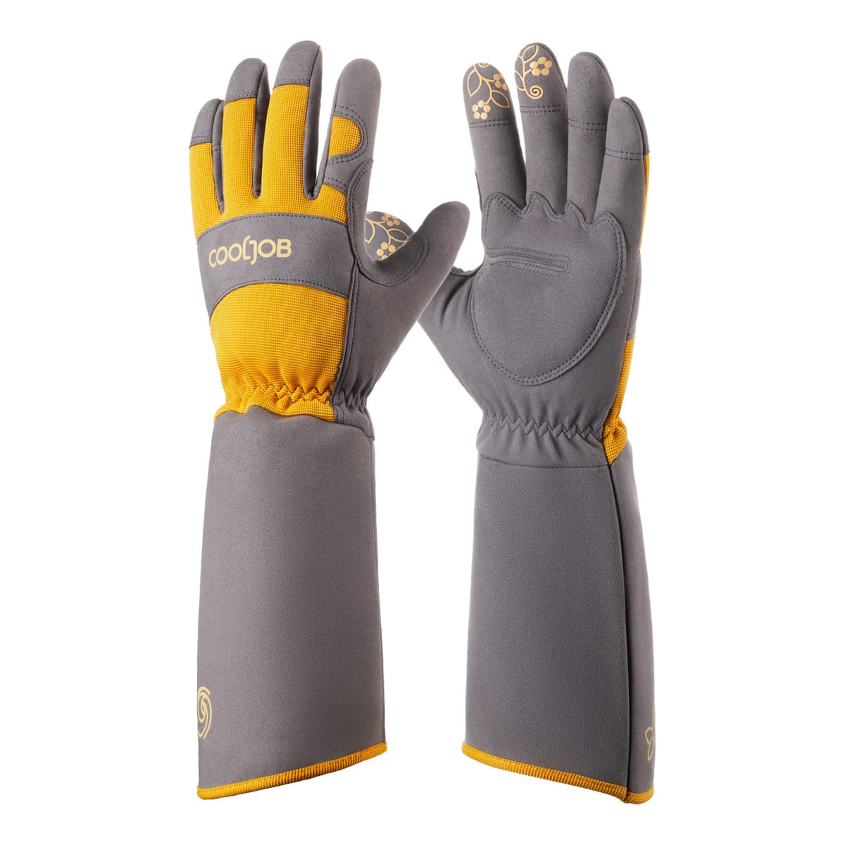 COOLJOB vista frontal de guantes manga larga para protección extendida