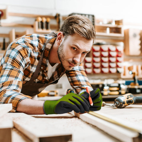 COOLJOB primer plano del tejido transpirable que mantiene las manos frescas