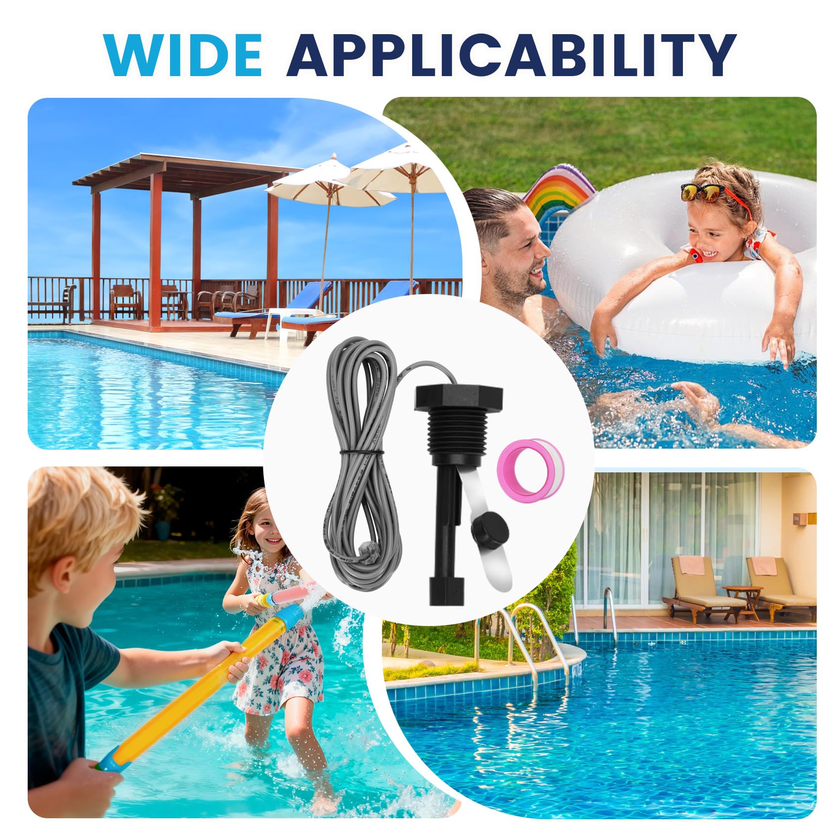 Cooouds GLX-FLO-RP cerca de una piscina mostrando uso en ambiente real