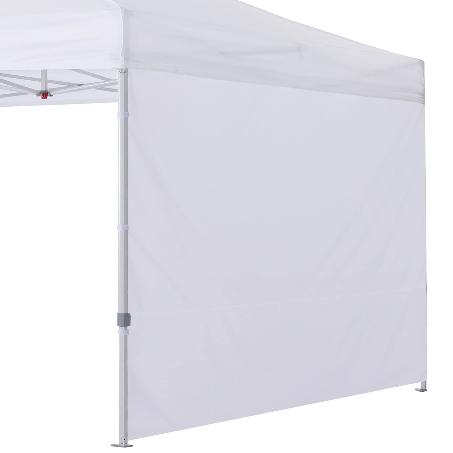 COOSHADE panel lateral frontal blanco mostrando cobertura y sombra