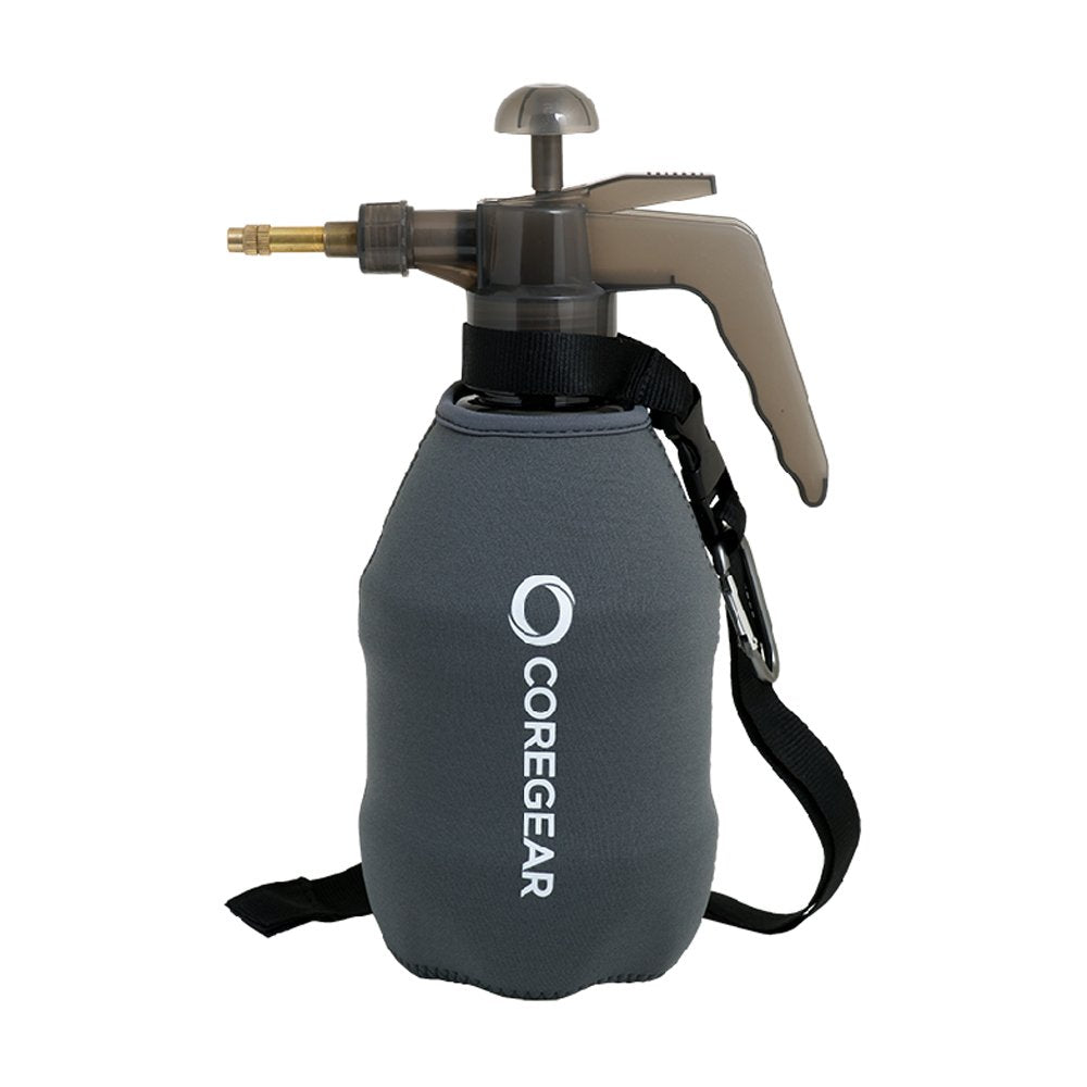 CoreGear Ultra Cool XL frontal con funda de neopreno mostrando portabilidad y aislamiento