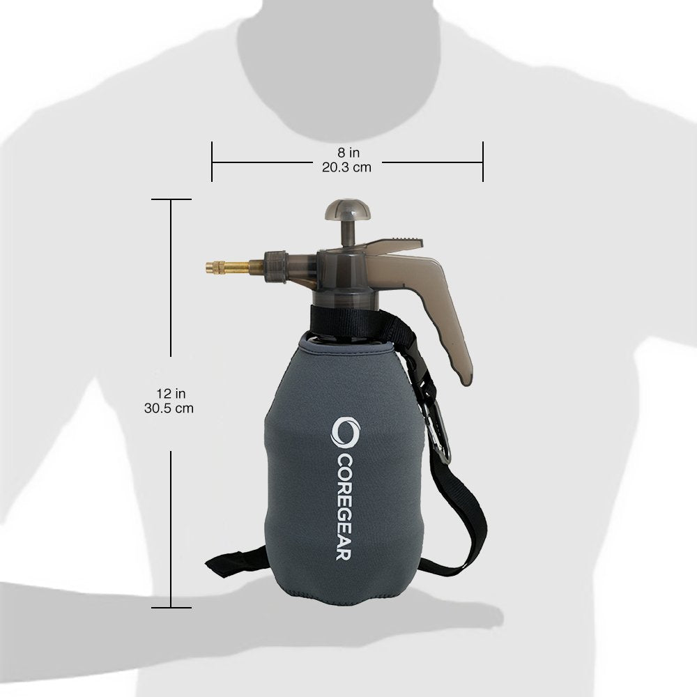 CoreGear Ultra Cool XL en uso en festival demostrando refresco inmediato y transporte