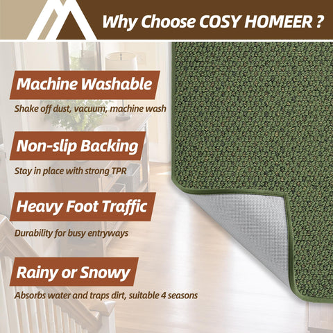 COSY HOMEER felpudo 20x32 muestra escala práctica para entradas pequeñas