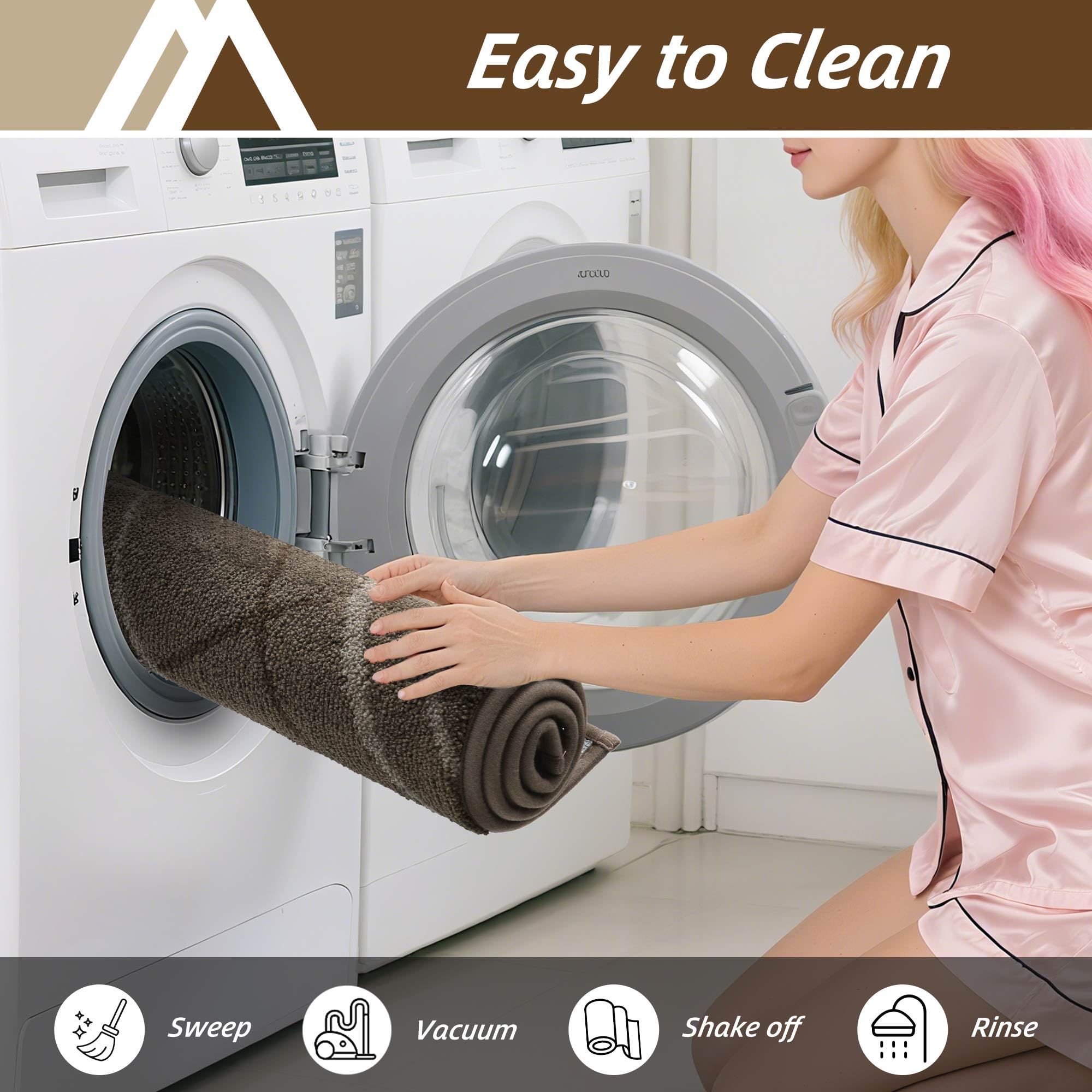 COSY HOMEER felpudo junto a zapato para mostrar tamaño y ajuste práctico
