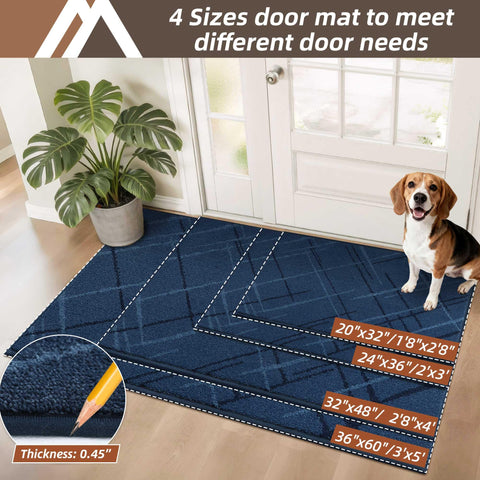 COSY HOMEER felpudo en uso con zapatos, mantiene suelos limpios