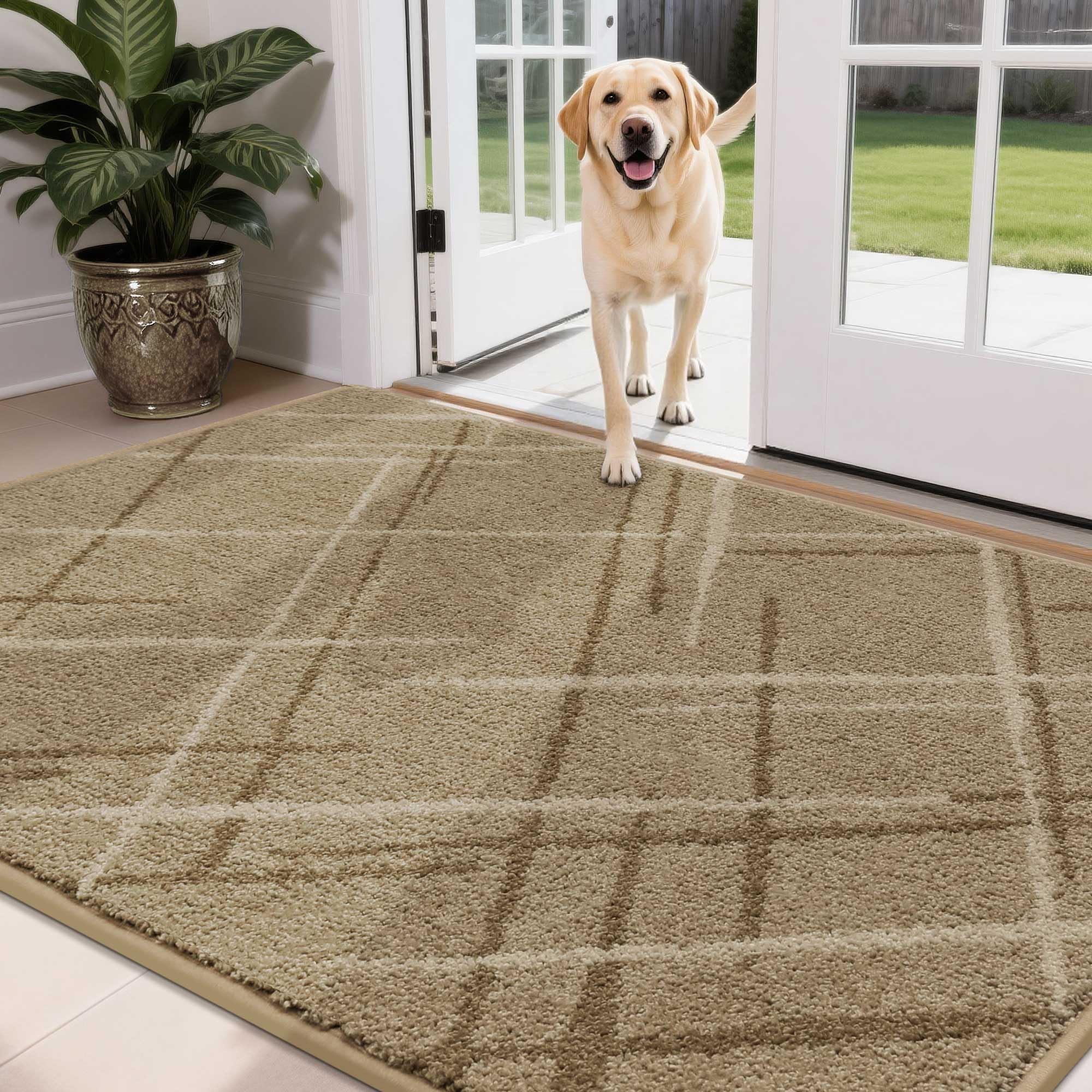 COSY HOMEER felpudo beige integrando estilo en la sala