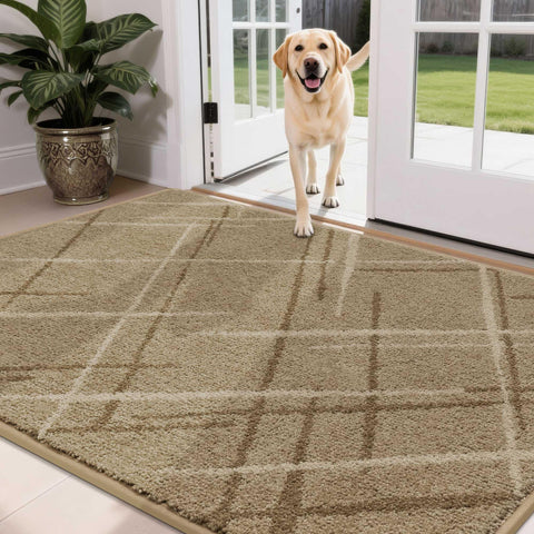 COSY HOMEER felpudo beige integrando estilo en la sala