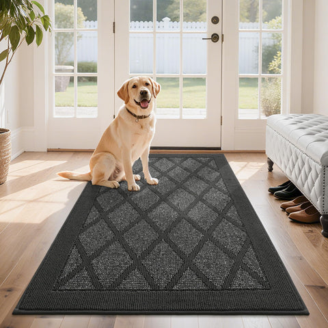 COSY HOMEER felpudo frontal gris oscuro absorbe suciedad