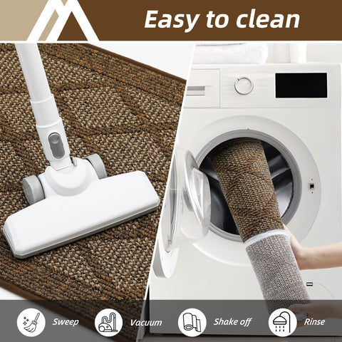 COSY HOMEER felpudo con agua absorbida demostrando capacidad de absorción rápida