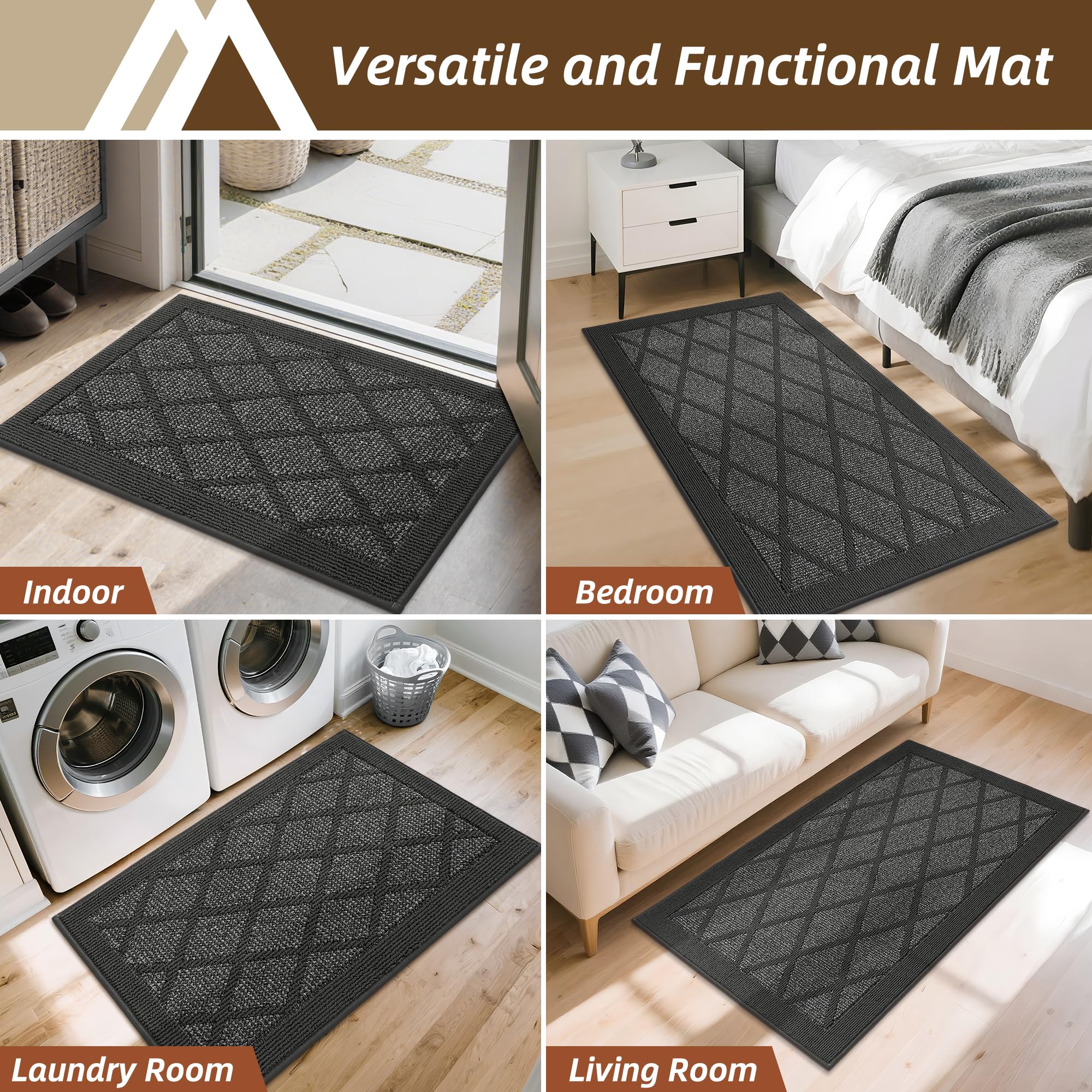 COSY HOMEER felpudo en lavadora o secado rápido listo para reutilizar