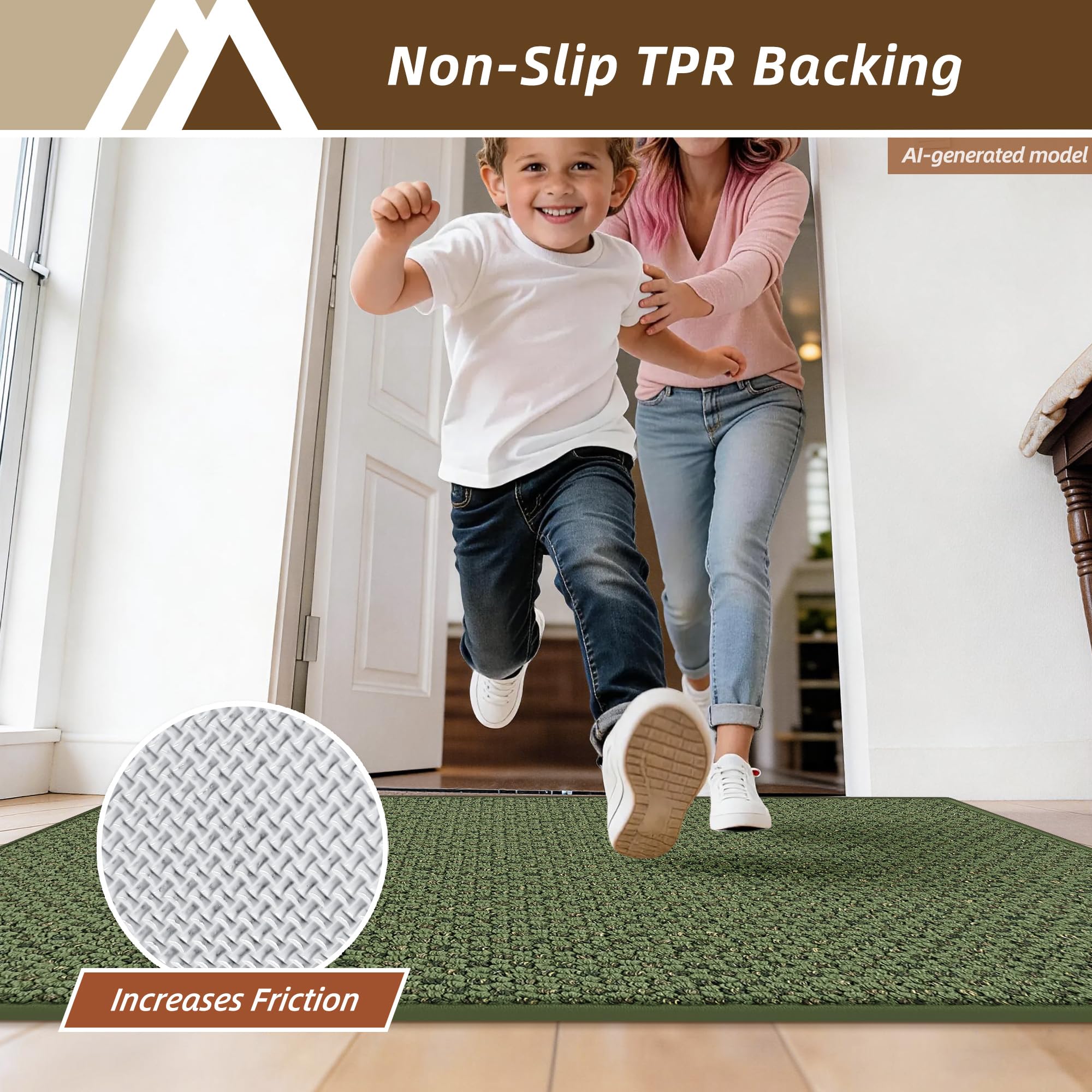 COSY HOMEER respaldo TPR antideslizante que evita movimientos y resbalones