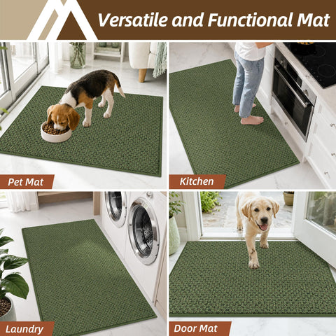 COSY HOMEER felpudo sobre suelo de madera mantiene superficie sin manchas