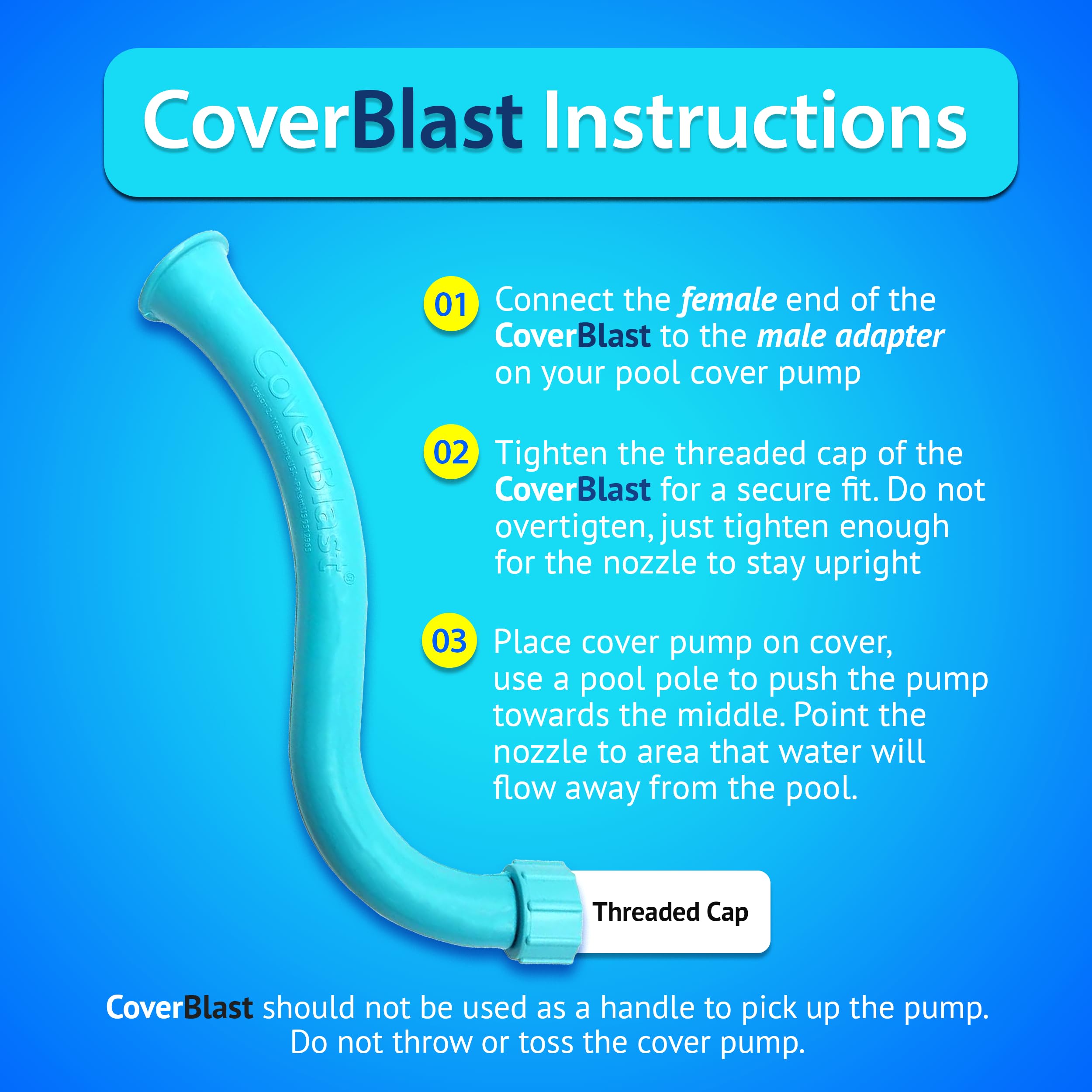 CoverBlast en entorno de piscina demostrando seguridad y orden