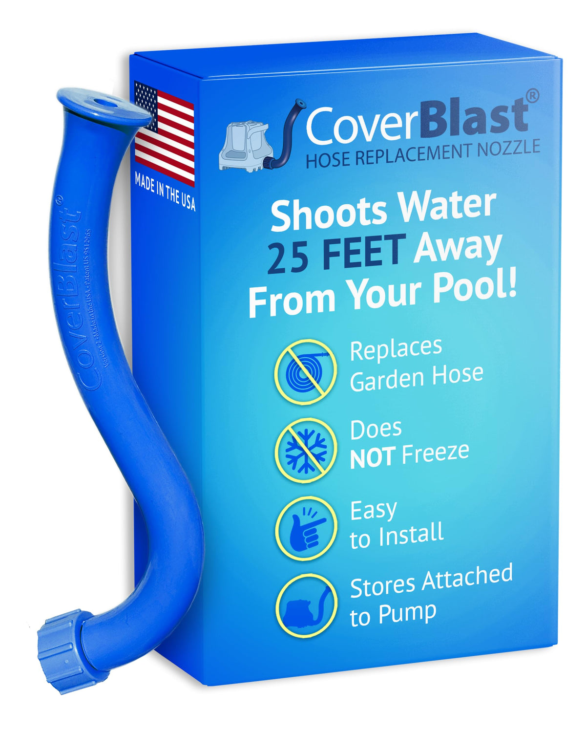 CoverBlast frente del adaptador mostrando diseño y robustez, marca CoverBlast y seguridad
