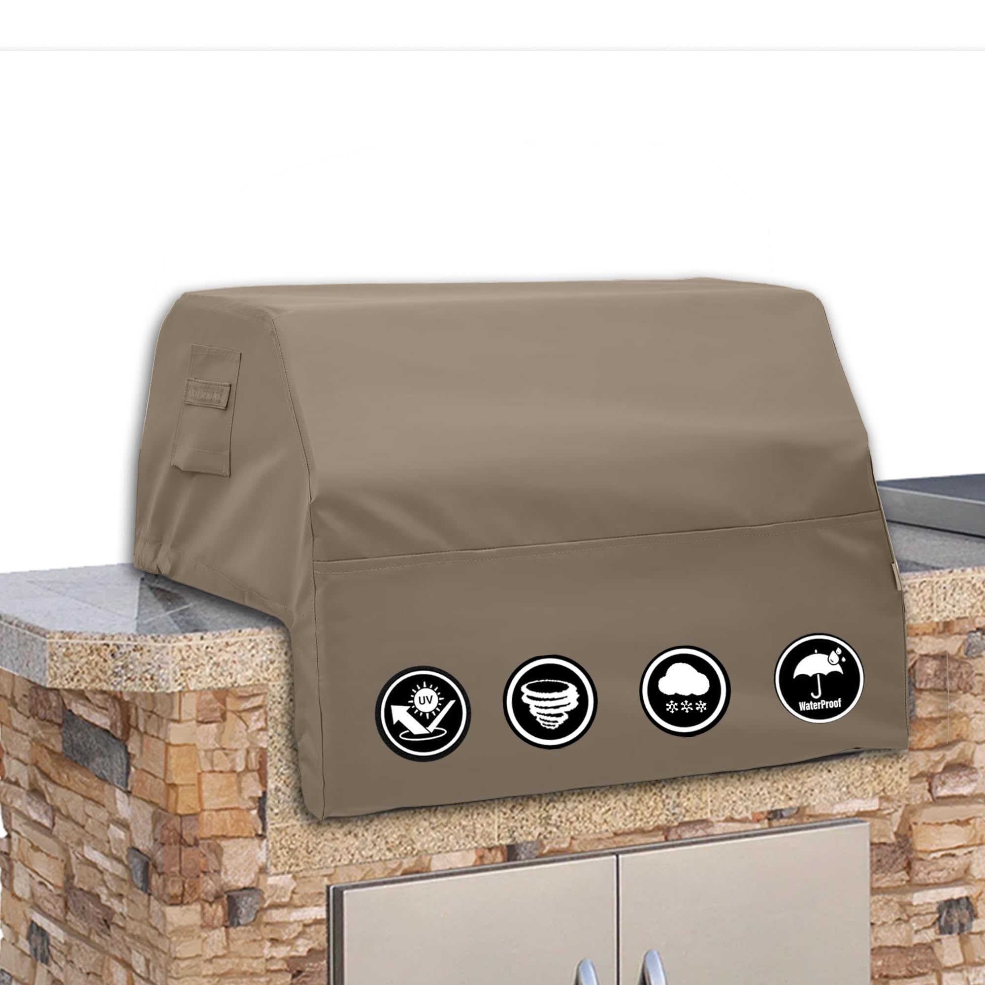Covers & All funda frontal para parrilla empotrada protegiendo contra lluvia