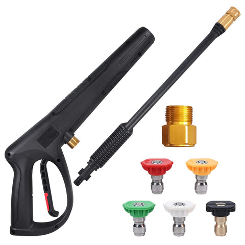 Coyardor pistola frontal mostrando ergonomía y comodidad de uso