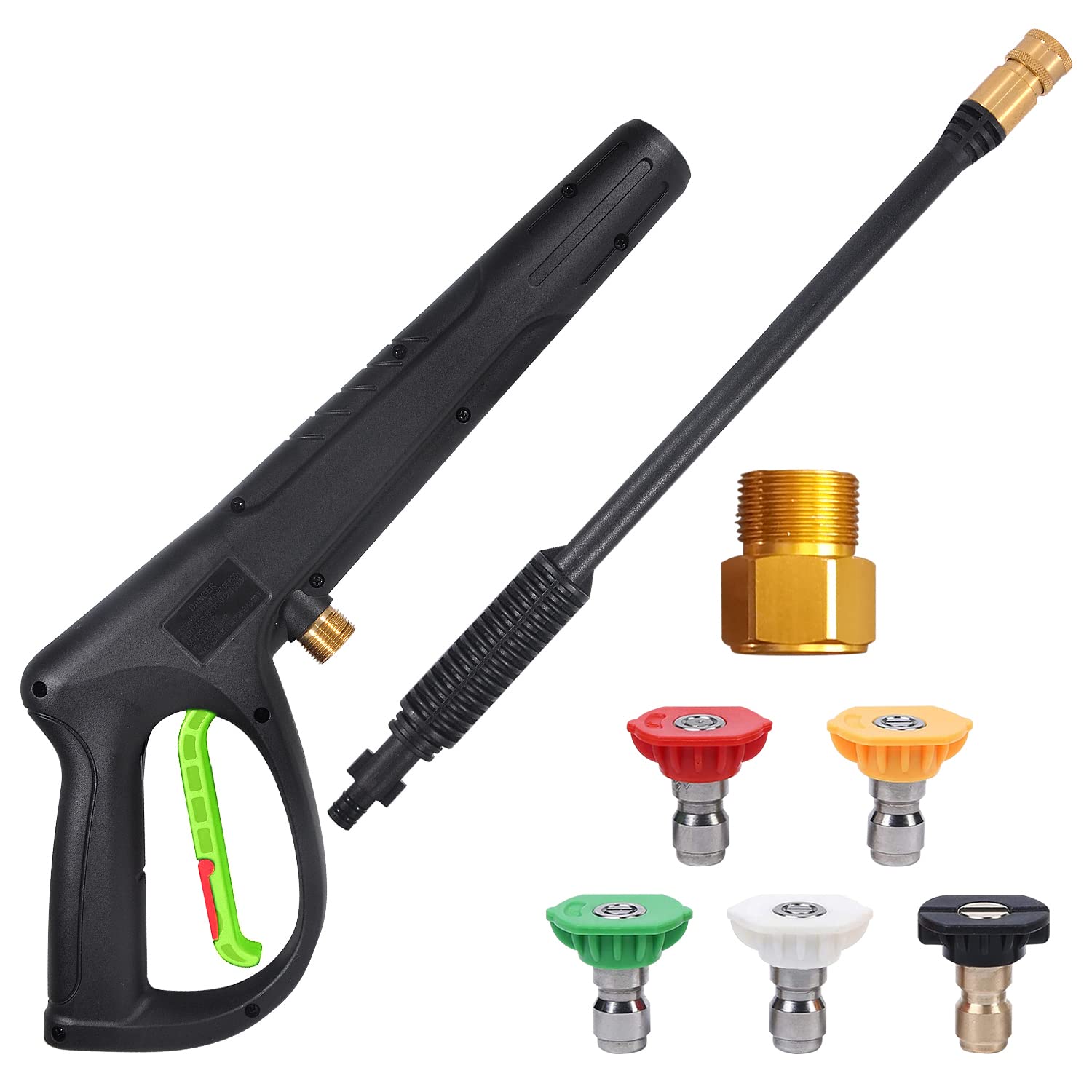 coyardor pistola vista frontal ergonomía y control cómodo