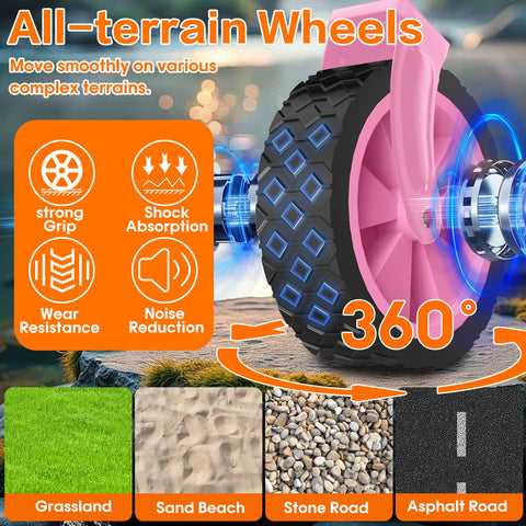 COZEER ruedas 360° giratorias para maniobrar en terrenos irregulares