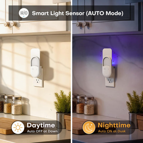 Cozlite foco UVA 365nm en primer plano para atracción eficiente de insectos