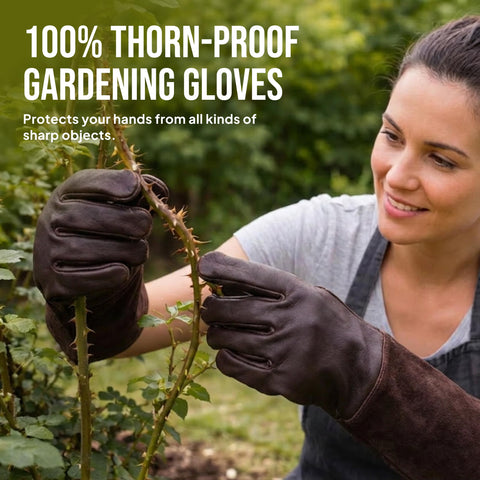 Craft911 guantes en uso podando rosas con control y seguridad