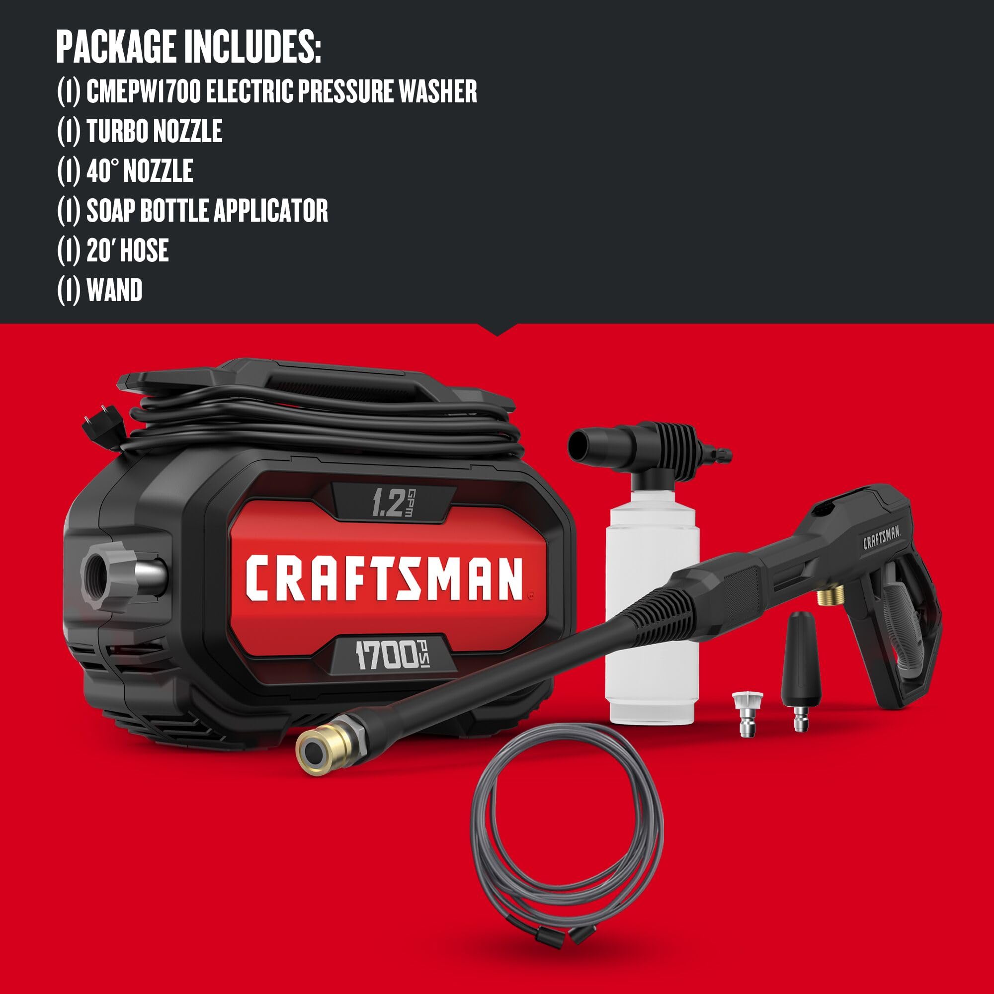 CRAFTSMAN boquillas y aplicador de jabón, limpieza más eficaz
