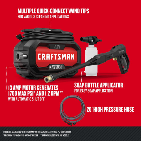 CRAFTSMAN detalle de la lanza y empuñadura ergonómica, mayor control