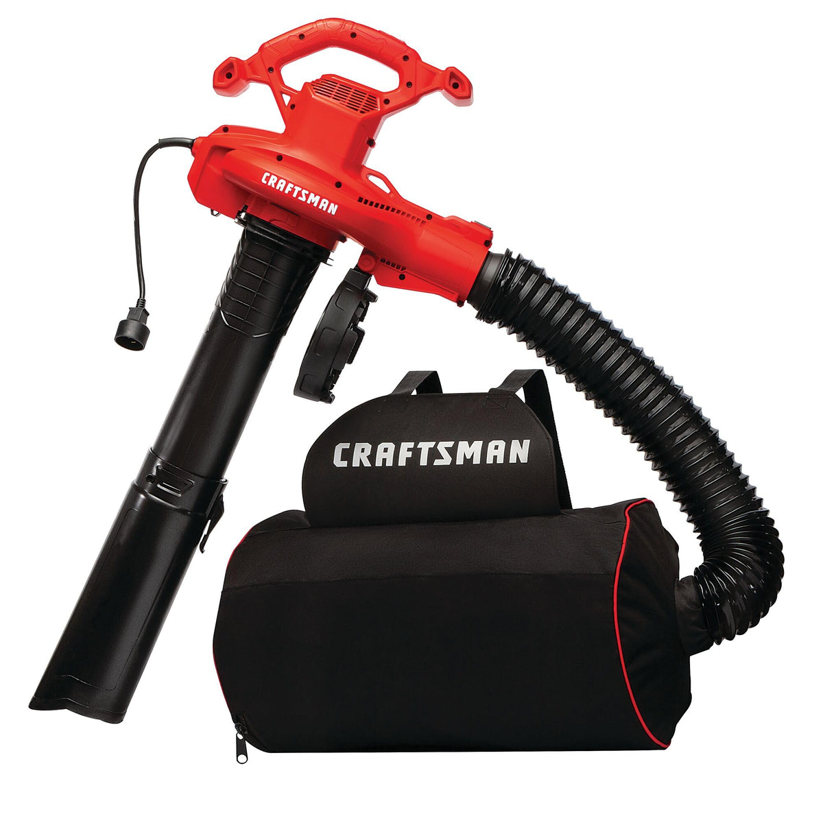 CRAFTSMAN vista frontal del soplador mostrando diseño y controles para manejo sencillo