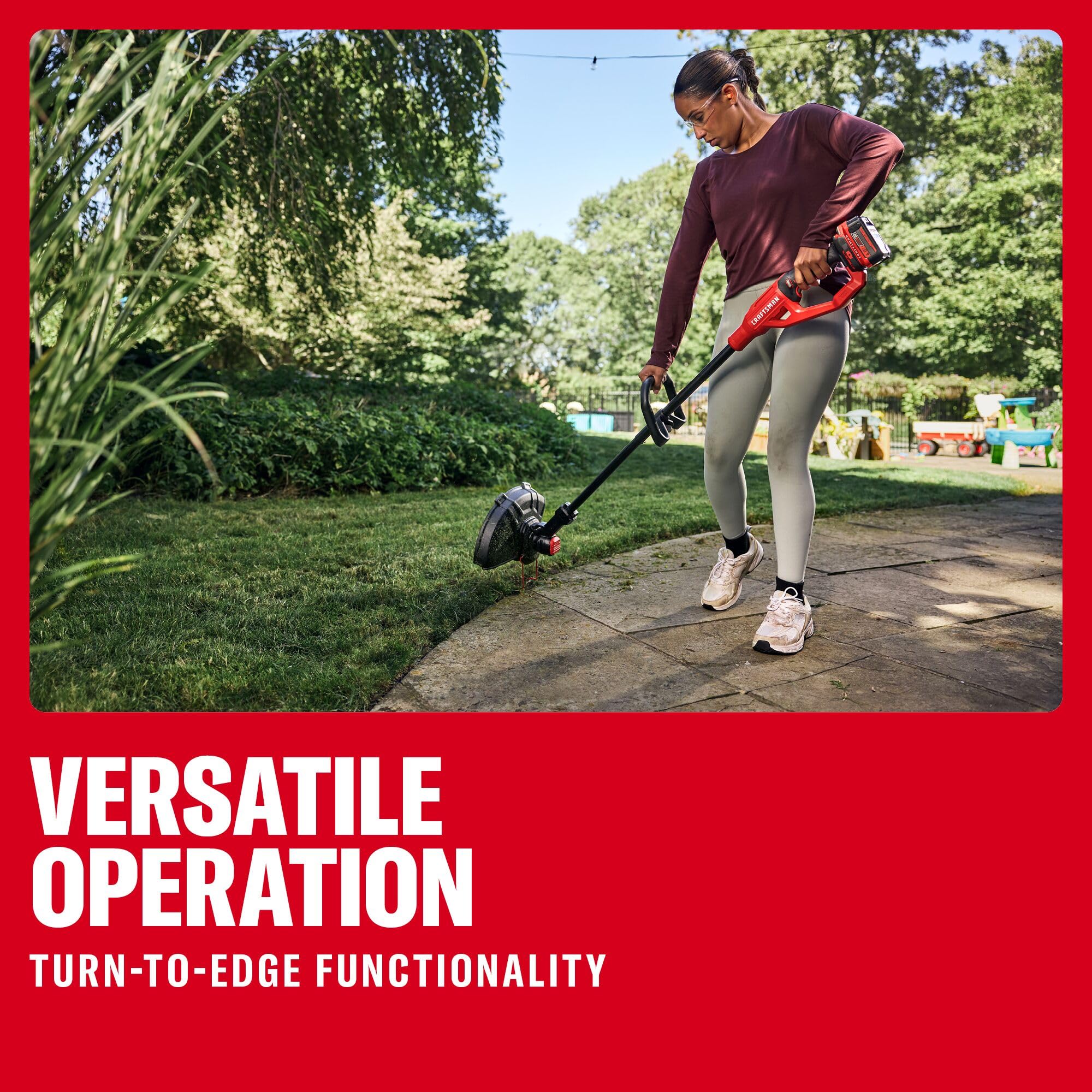 CRAFTSMAN función Turn-To-Edge para perfilar bordes fácilmente