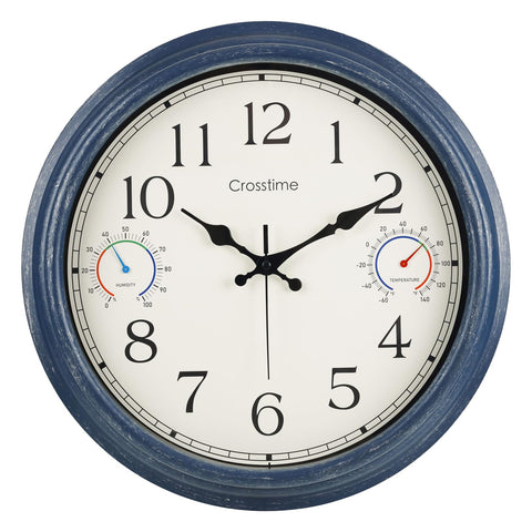 Crosstime vista frontal del reloj azul, lectura rápida desde lejos
