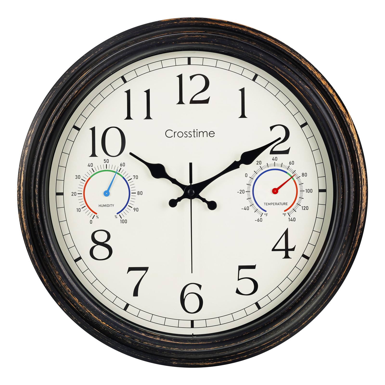 crosstime imagen frontal del reloj exterior bronce mostrando diseño y visibilidad