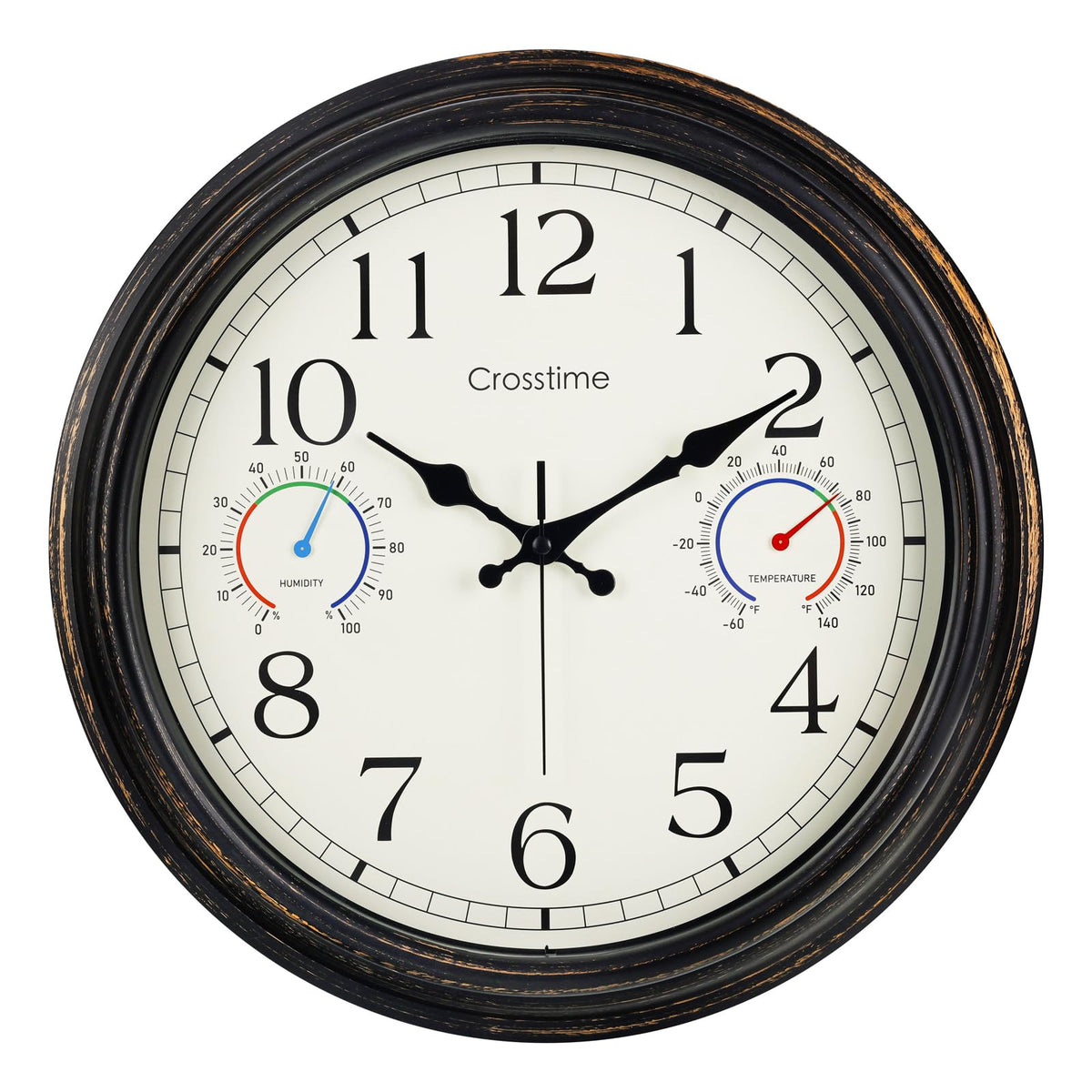 crosstime imagen frontal del reloj exterior bronce mostrando diseño y visibilidad