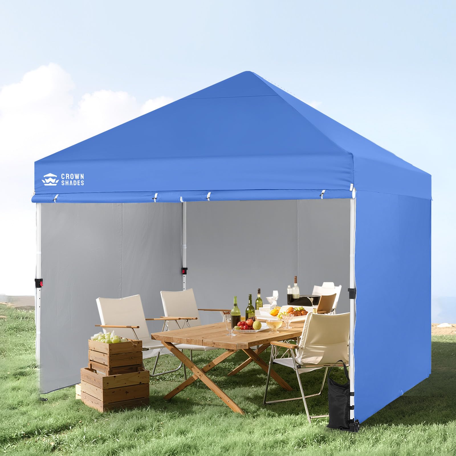 CROWN SHADES cortinas en terraza para crear privacidad en evento