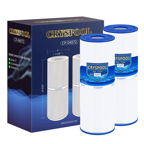 Cryspool cartucho frontal mostrando forma y ajuste, facilita reemplazo rápido