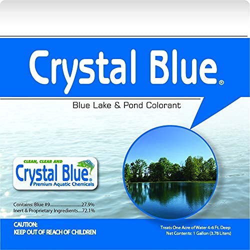 Crystal Blue agua con aves y peces que muestra compatibilidad con fauna