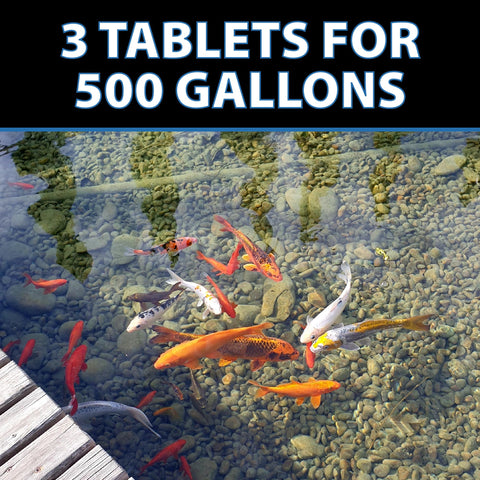 CrystalClear tabletas hundiéndose en agua, liberación bacteriana efectiva