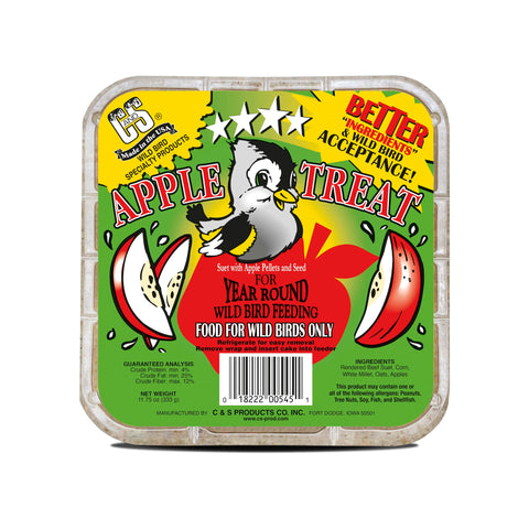 C&S primer plano de textura y grasa con manzana, visión de calidad