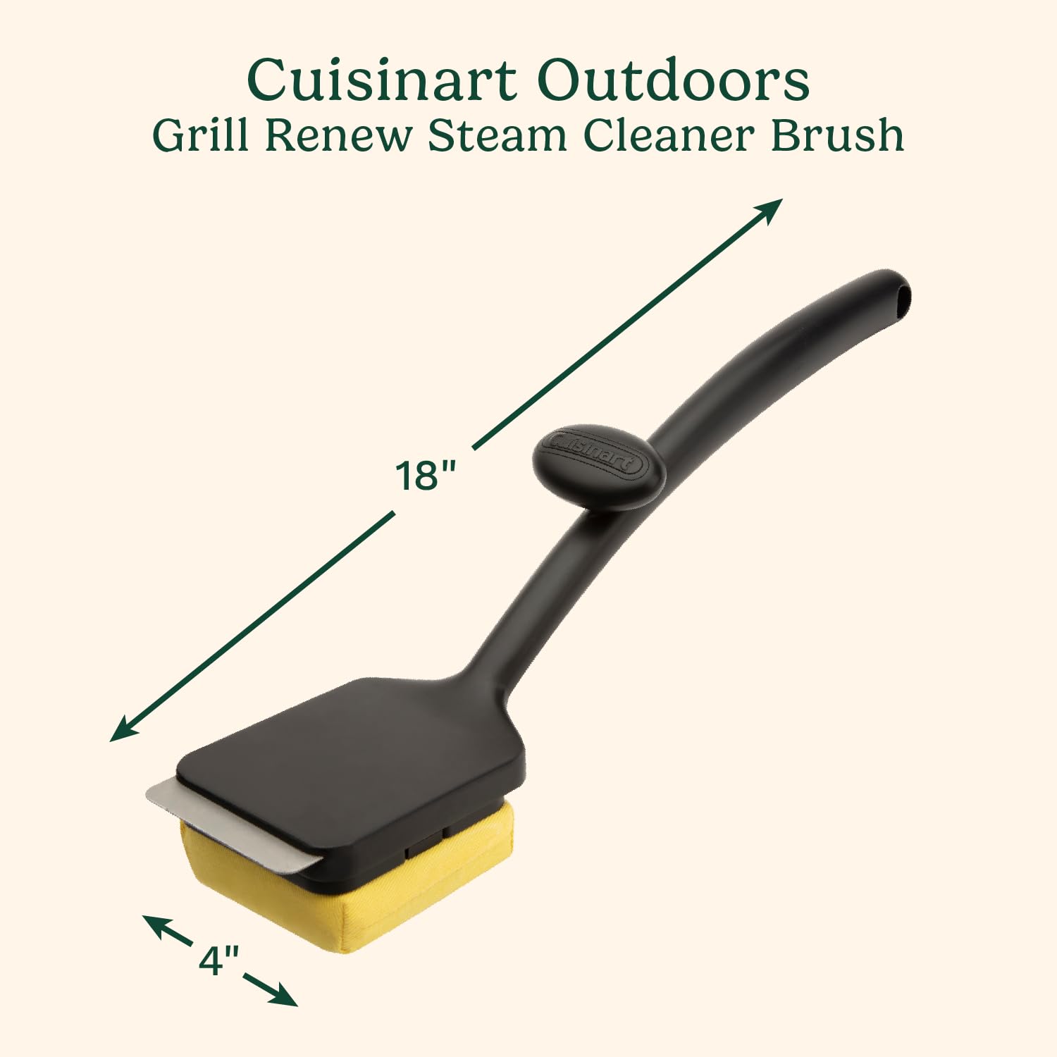 Cuisinart detalle del cabezal aramídico que resiste calor y frota eficazmente