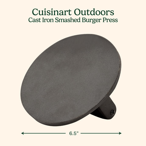 Cuisinart primer plano del hierro fundido destacando textura y retención de calor