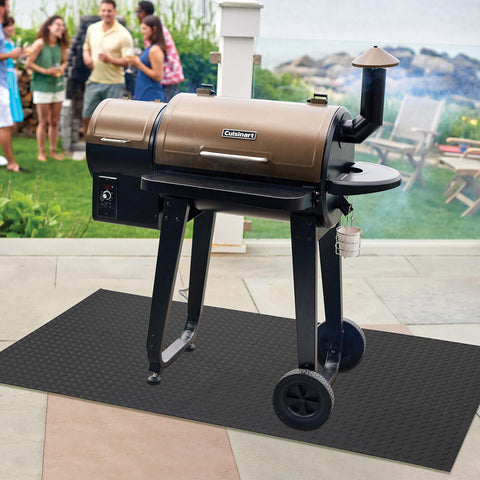 Cuisinart tapete instalado en patio mejorando estética y protección