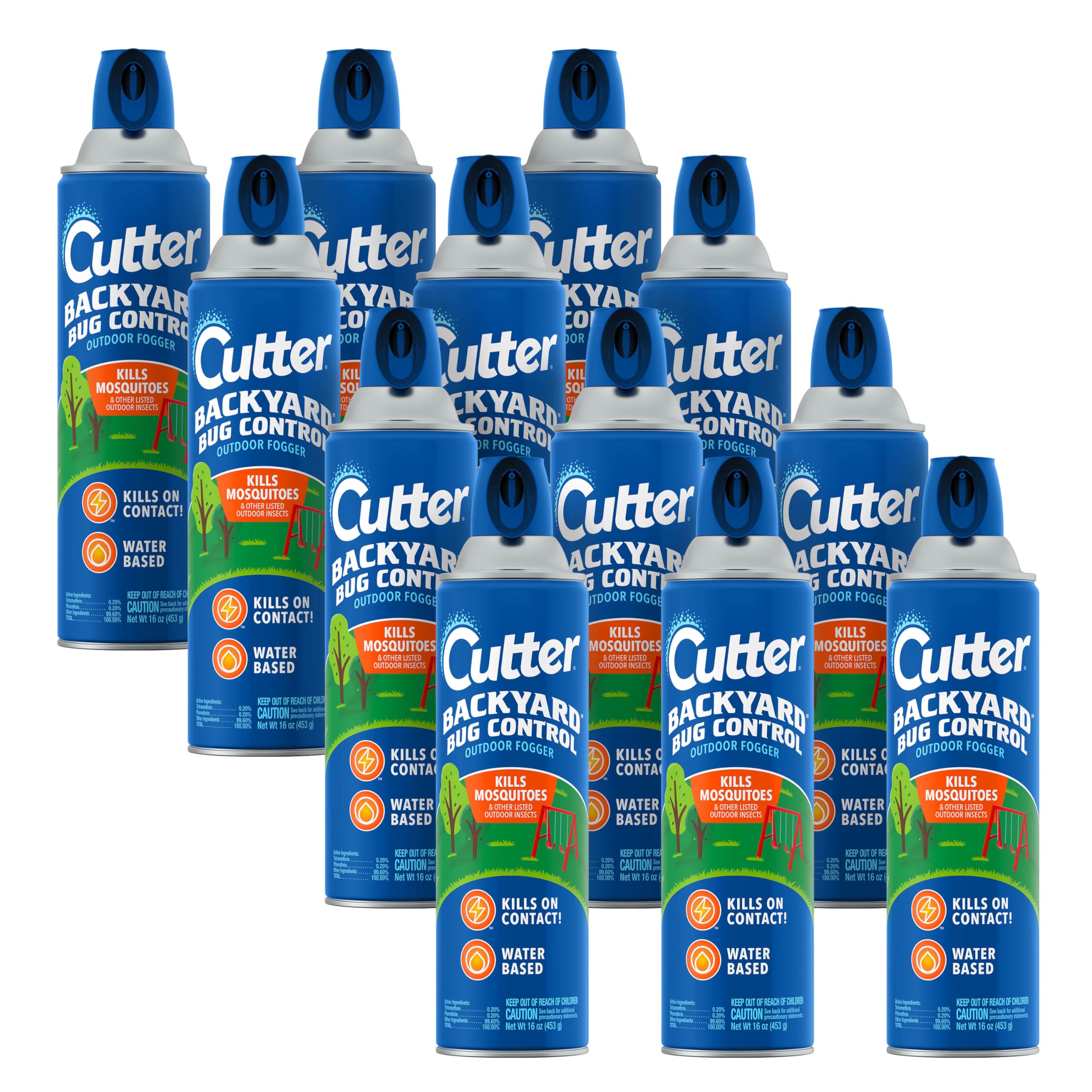 Cutter nebulizador pack frontal mostrando envases y beneficio de control rápido