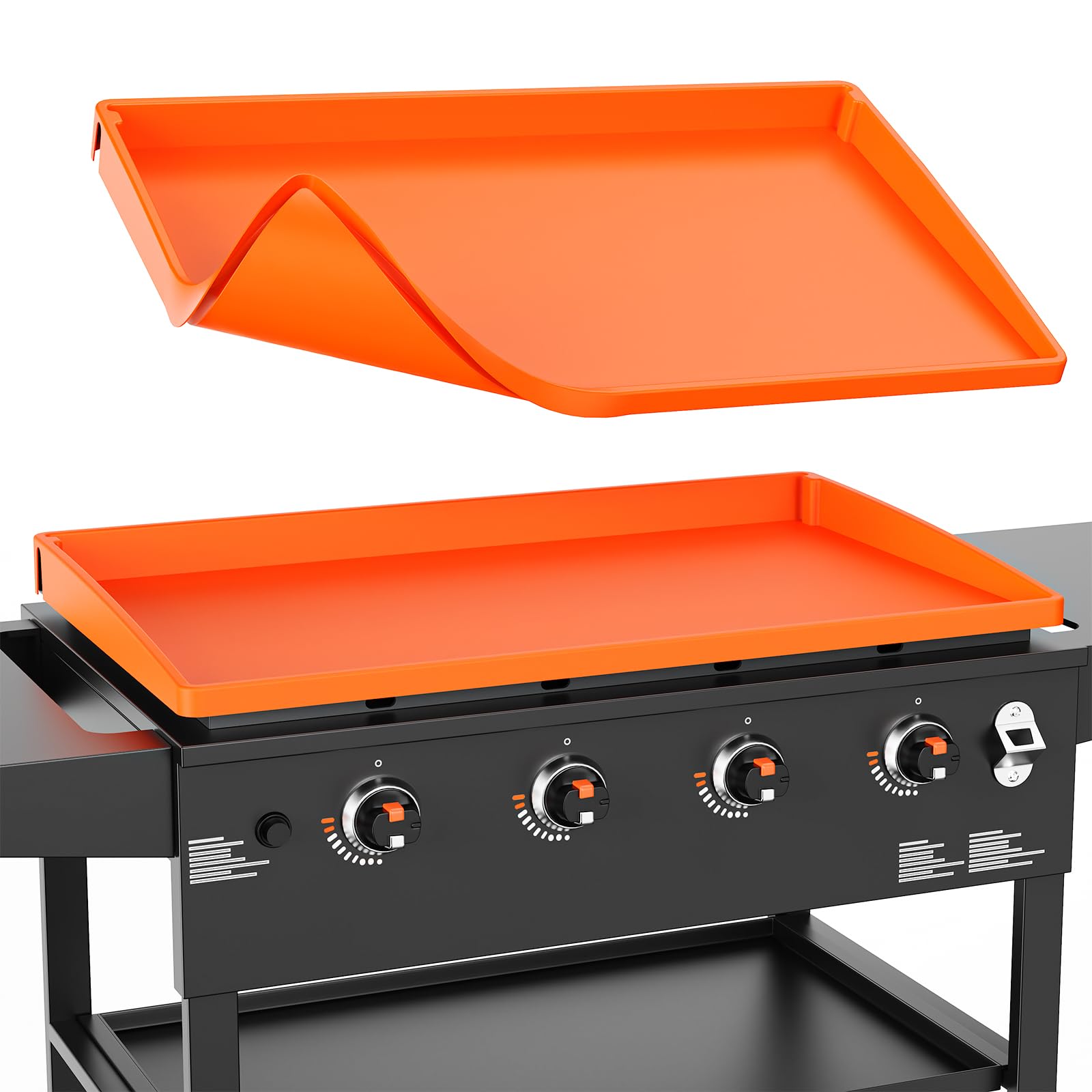 Cxesp tapete frontal colocado en plancha Blackstone 36, protección contra polvo