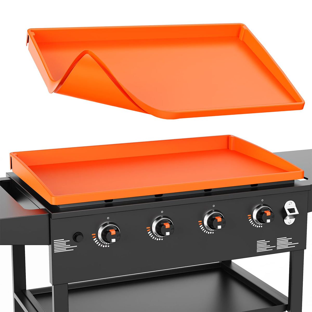 Cxesp tapete frontal colocado en plancha Blackstone 36, protección contra polvo
